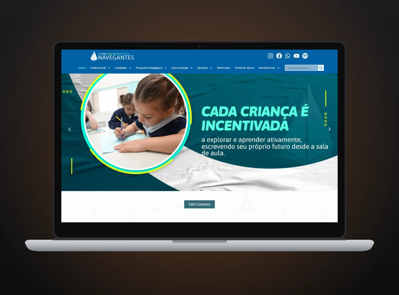 Site Colégio Navegantes
